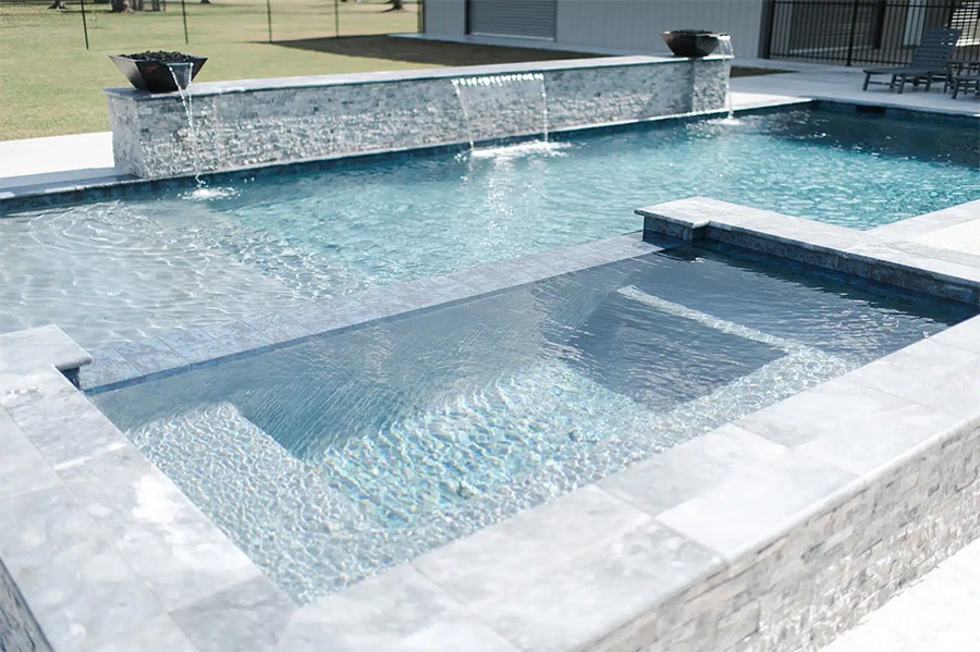 custom pools and hot tub