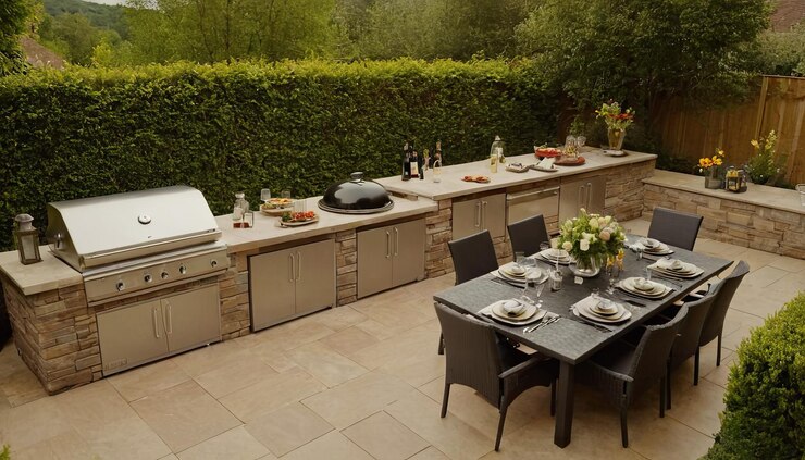 outdoor kitchen